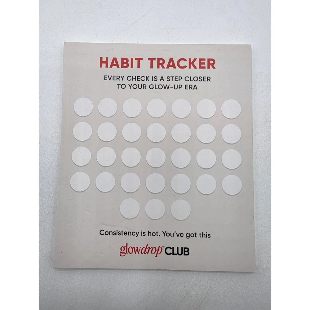 5 Boxes Glowdrop- New In Plastic- 5 New Habit Trackers- 1 New Glowdrop Bottle